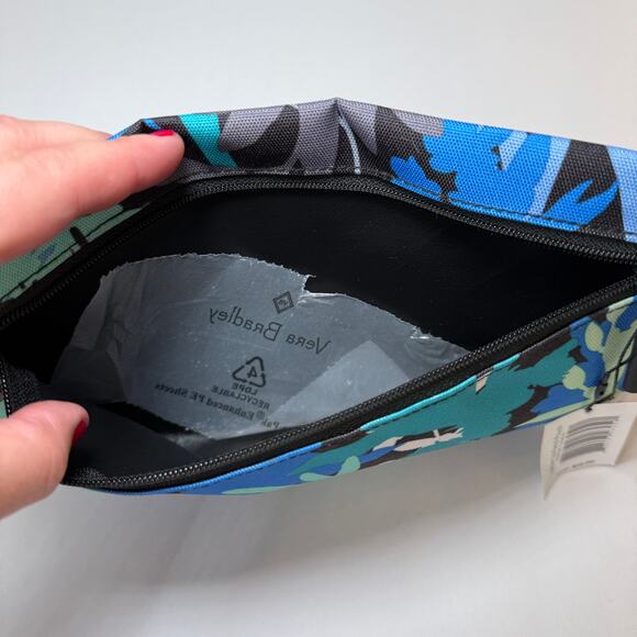 Vera Bradley Lighten Up Pencil Pouch Camofloral Print NWT - Picture 3 of 4